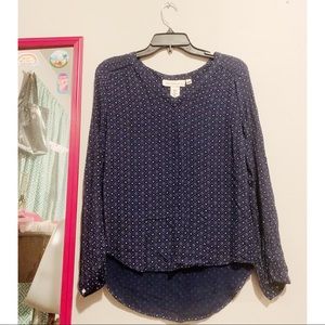H&M Navy Blue Blouse ✿
